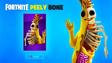 How To Get Skeleton Peely Skin In Fortnite New Peely Bone Skin Youtube