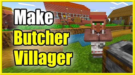 How To Make A Butcher Villager In Minecraft Best Tutorial Youtube