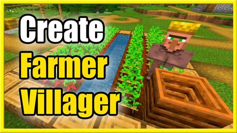 How To Make A Farmer Villager In Minecraft Fast Method Youtube