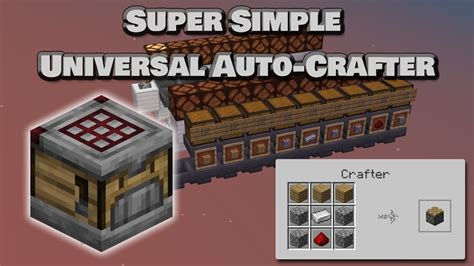 How To Make An Auto Crafter In Minecraft 1 21 Youtube