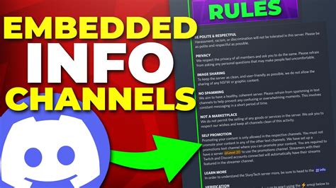 How To Make Embed Info Channels Discord Edit Embeds Make Headers