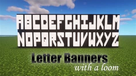 How To Make Letter Banners In Minecraft