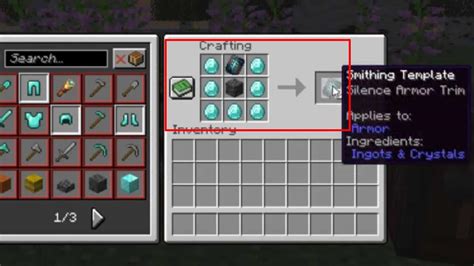 How To Make Silence Armor Trim In Minecraft