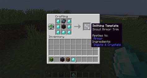 How To Make Snout Armor Trim In Minecraft