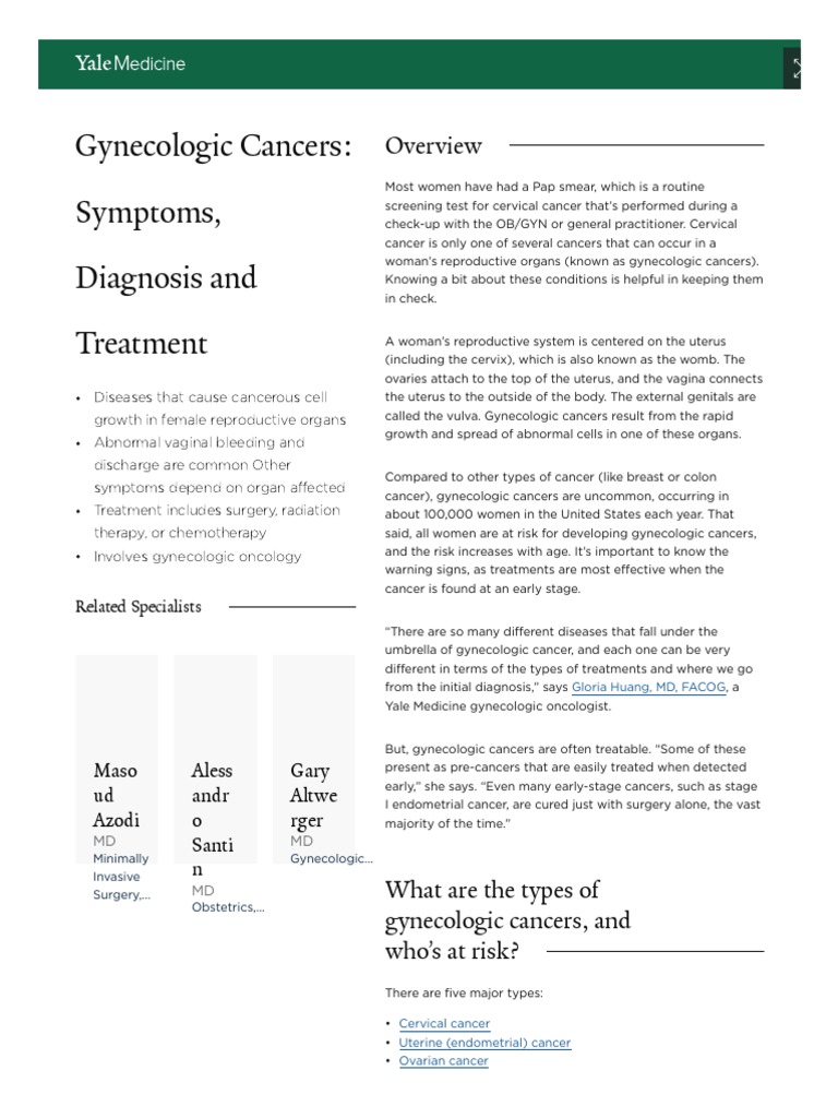 How To Manage Symptoms? Yale Treatment Options