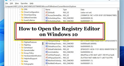 How To Open The Registry Editor On Windows 10 Lab One