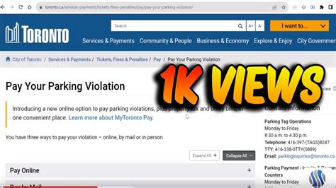 How To Pay Parking Violation Tickets Toronto Ss World Youtube