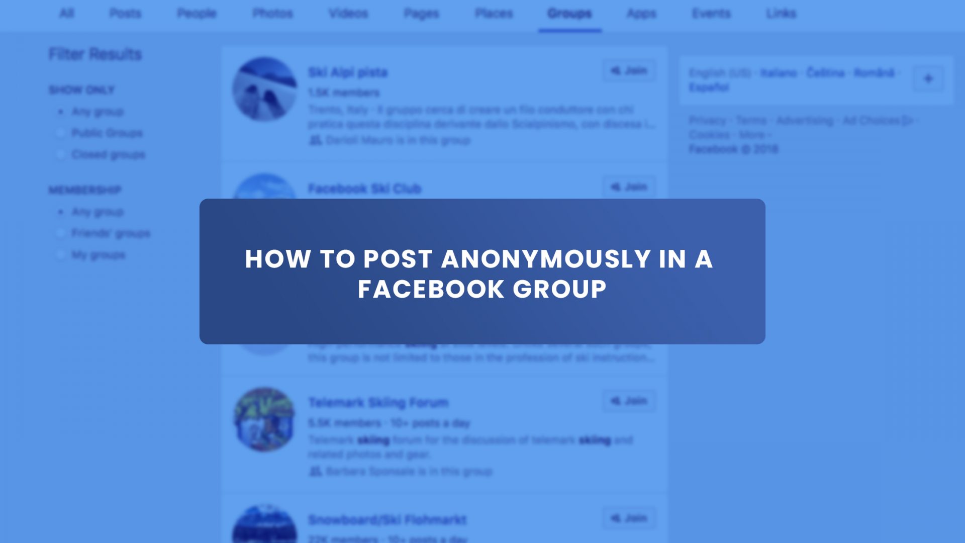 How To Post Anonymously On Facebook On All Devices Inosocial