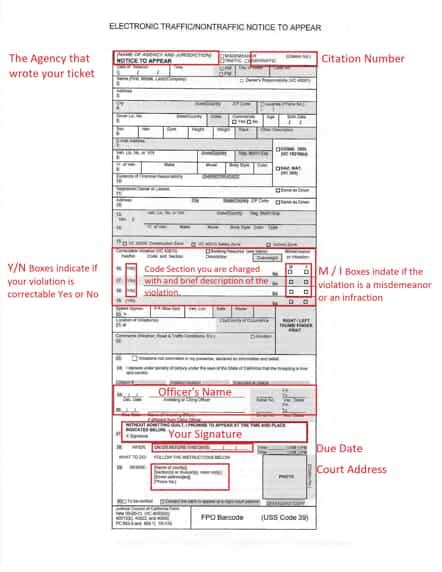 How To Read A Traffic Citation