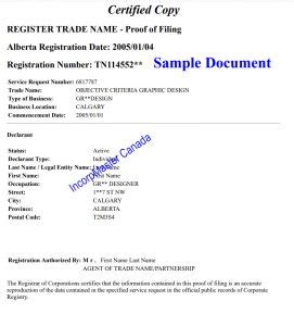 How To Register A Trade Name In Alberta