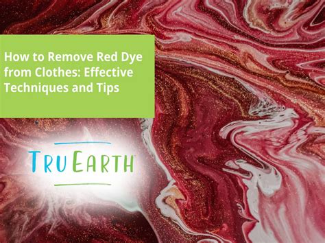 How To Remove Red Dye? Easy Fix