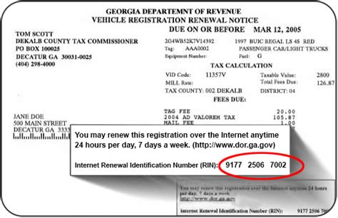 How To Renew Your Vehicle Registration In Georgia Dmv Connect