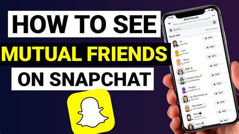 How To See Mutual Friends On Snapchat Full Guide Youtube