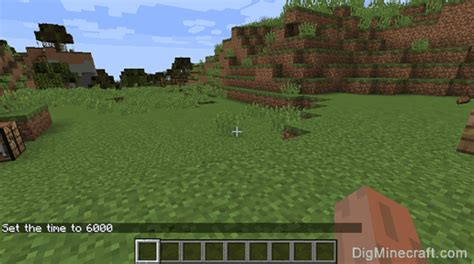 How To Set Time To Noon In Minecraft