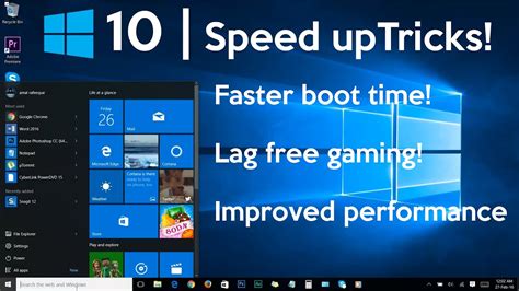 How To Speed Up Your Windows 10 Performance Best Settings Youtube