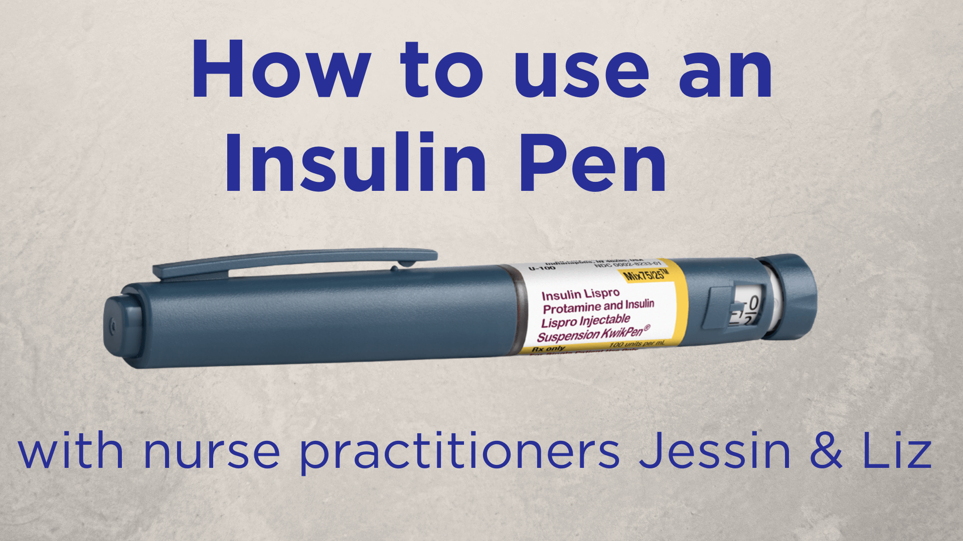 How To Use An Insulin Pen Umass Diabetes Center Of Excellence