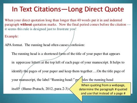 How To Use Apa Long Quote? Citation Tips