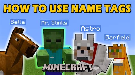 How To Use Name Tag In Minecraft Name Tag Tutorial Youtube