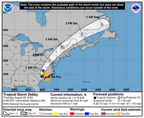 Hurricane Debby 2024 Tracker Live Ileane Felecia