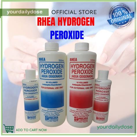 Hydrogen Peroxide 10Vol Antiseptic Disinfectant Solution 500Ml 120Ml