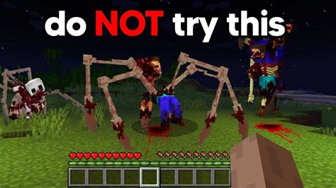 I Tried To Survive Minecrafts Scariest Mod Minecraft Horror Mod Youtube