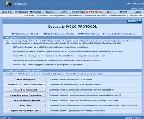 Iacuc Protocol Homepage Sponsored Program Services Coeus Purdue