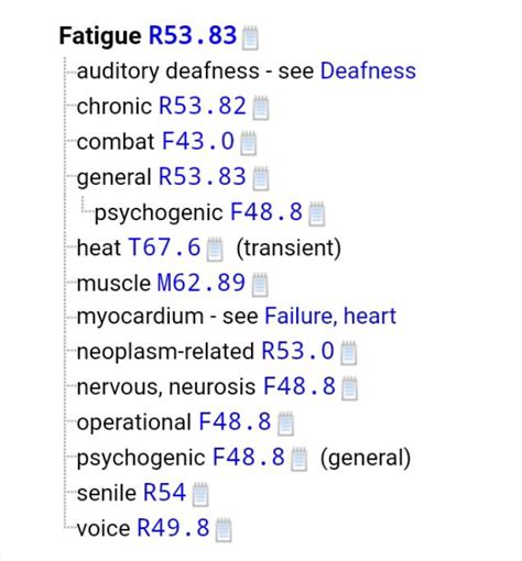 Icd 10 Fatigue Guide: Accurate Diagnosis