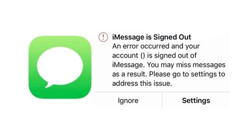 Imessage Signed Out