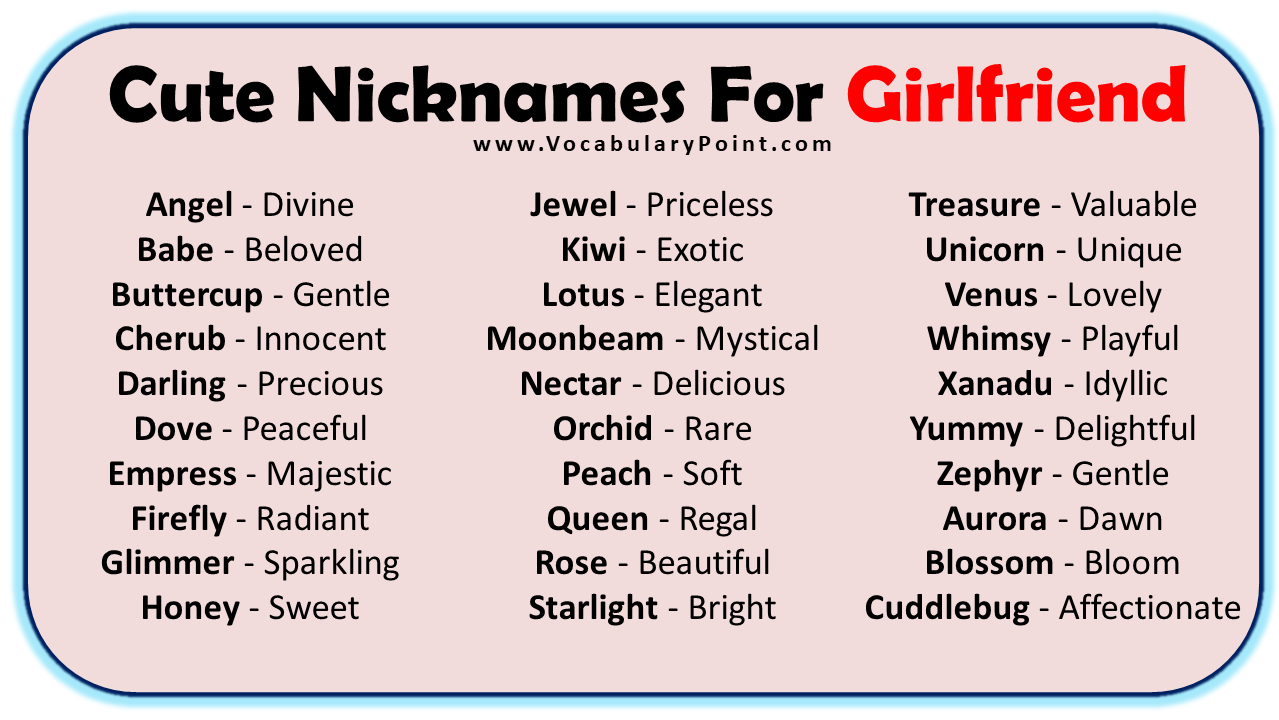 In 2023 Cute Pet Names Cute