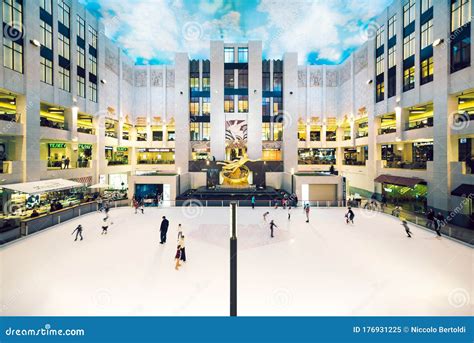 Indoor Ice Skating Rink At The Vegas Shopping Mall In Moscow Editorial