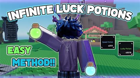 Infinite Luck Potions Easy Method Sols Rng Youtube