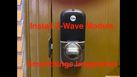 Install Z Wave Module Yale Assure Lock Sl Smartthings Setup Youtube