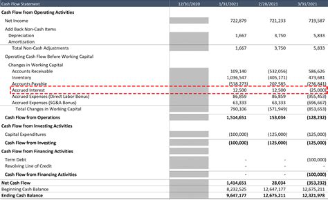 Interest Expense In Cash Flow Statement