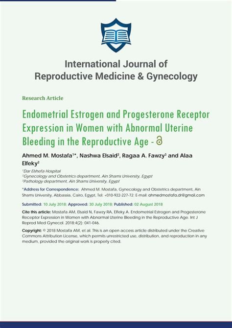 International Journal Of Reproductive Medicine Amp Gynecology Pdf