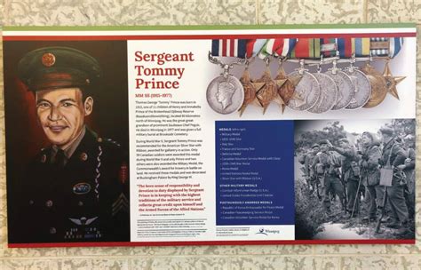 Interpretive Displays Unveiled At Sergeant Tommy Prince Place Our