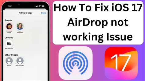 Ios 17 Airdrop Issues Airdrop Not Working File Receiving Problems