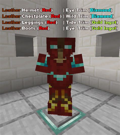 Iron Man Armor Using Armor Trims R Minecraft