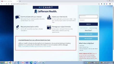 Jefferson Mychart Video Visits Guide To Join Your Appointment Online