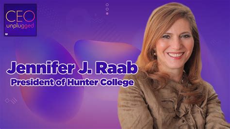 Jennifer Raab Of Hunter College Ceo Unplugged Youtube