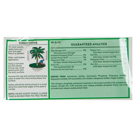 Jobe S Palm Tree Fertilizer Spikes 10 5 10 Time Release Fertilizer For