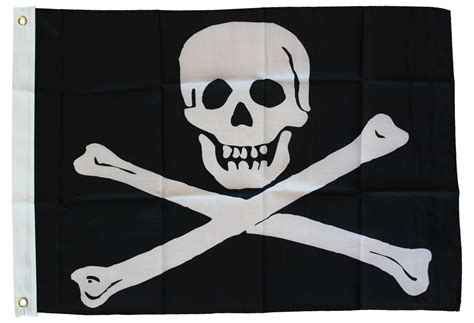 Jolly Roger Pirate Flag Nylon 2 Ft X 3 Ft