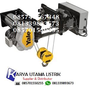 Jual Yale Global King 3 Ton King Wire Rope Monorail Hoist Di Pasuruan