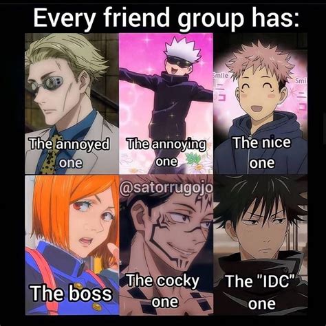 Jujutsu Kaisen Gojo Satoru On Instagram Do You Have Friend Group