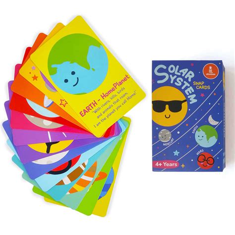 Kids Solar System Snap Flash Card Game Dia Mirza X Shumee 3 Years