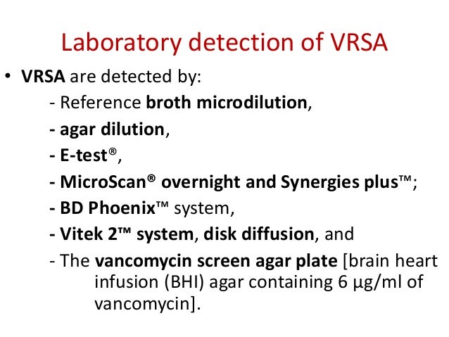 Laboratory Detection Of Resistant Bacteria