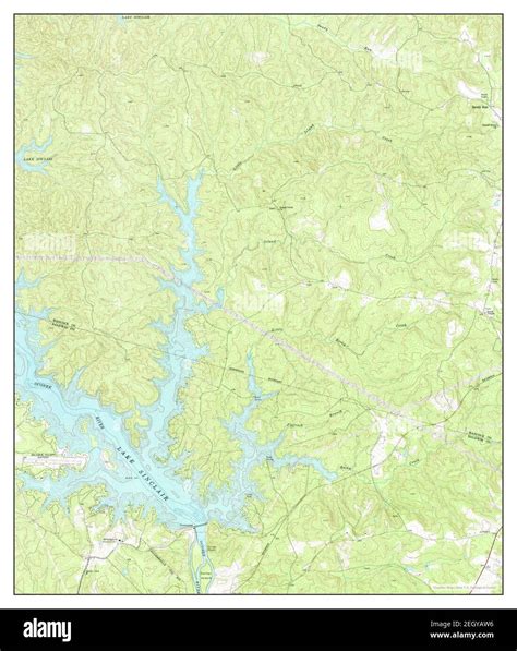 Lake Sinclair East Georgia Map 1972 1 24000 United States Of