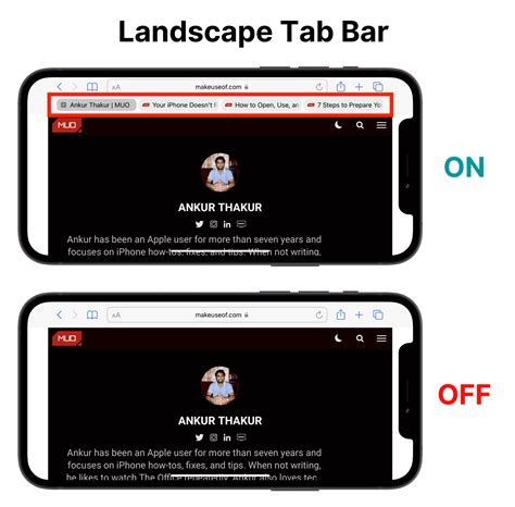 Landscape Tab Bar