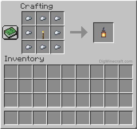 Lantern Minecraft Recipe