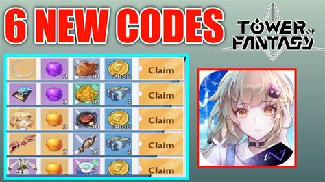 Latest Tower Of Fantasy Codes 2022 Tower Of Fantasy Code Tower Of