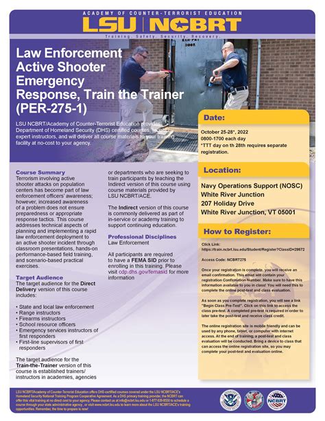 Law Enforcement Active Shooter Emergency Response Criminal Justice